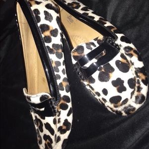 Leopard print loafers